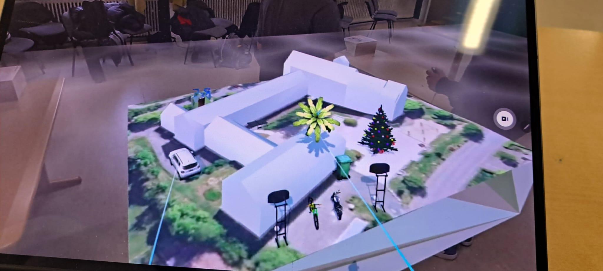 Vorschau der 3D Applikation auf dem Tablet